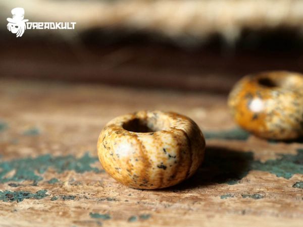 picture jasper dread pearls, Dreadschmuck, dreadperlen, schmuck für dreadlocks, dreadlock schmuck, dreadperle,Handgefertigte Unikate , Fairy, Elfe, Mittelalterschmuck, Middleage, Fantasy, Bohemian, Cosplay, Gypsy, Hippie, Festival, gothic schmuck, dread b